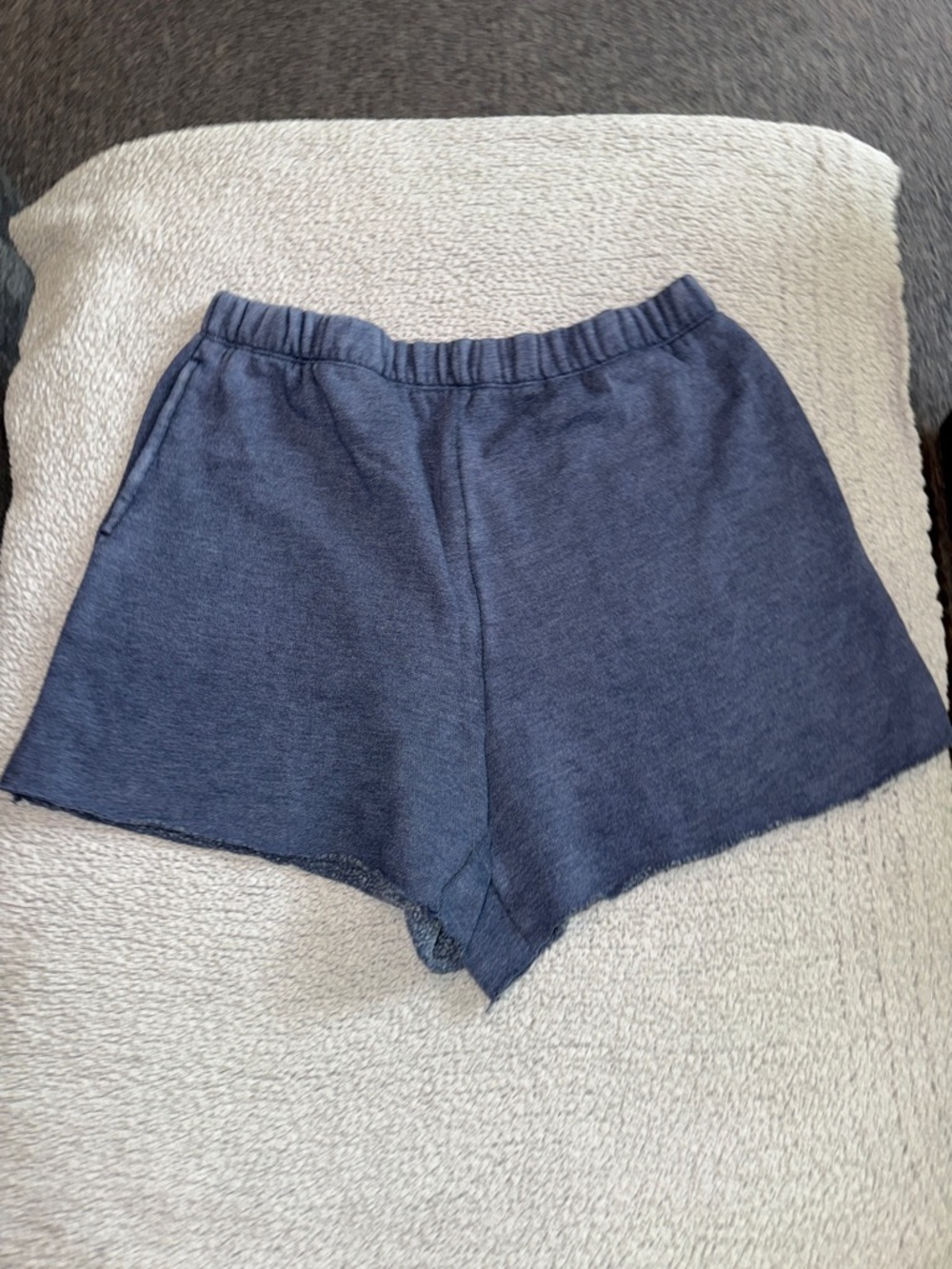 aerie Heather Navy Casual Pull-On Lounge Shorts